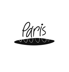 Hand Drawn Food Symbol Of Paris Travel Of French