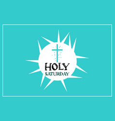 Christian Greeting Card Or Holy Saturday