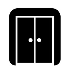 Door Black Icon On White Background