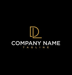 Letter Dl Ld Luxury Monogram Logo Design