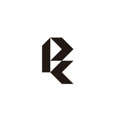 Letter K P Knife Geometric Symbol Simple Logo