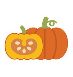 Pumpkin Vegetable Halloween Or Thanksgiving Color