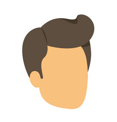 Colorful Silhouette Of Man Faceless With Pompadour