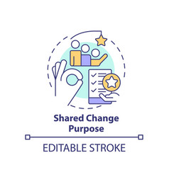 Shared Change Purpose Concept Icon