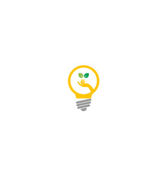 Idea Hand Bulp Lam Logo Icon