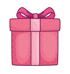 Pink Gift With Bowtie Design