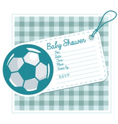 Soccer Baby Shower Invite Card