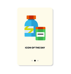 Active Biological Supplements Flat Icon