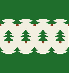 Christmas Tree On Beige Background Seamless