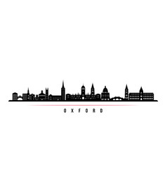 Oxford Skyline Horizontal Banner Black And White