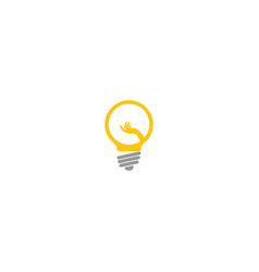 Idea Hand Bulp Lam Logo Icon