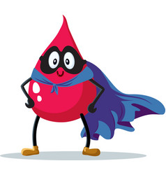 Superhero Blood Drop Donation Concept