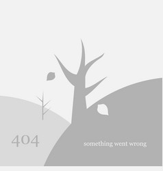 404 Page Not Found Design Template Dead Tree