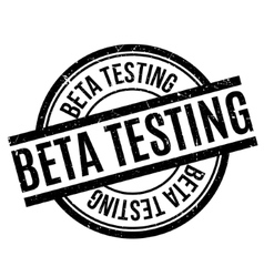 Beta Testing rubber stamp Royalty Free Vector Image