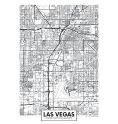 City Map Las Vegas Travel Poster Design