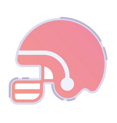 Isolated Colored Football Helmet Icon