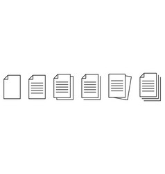 Paper Documents Icons