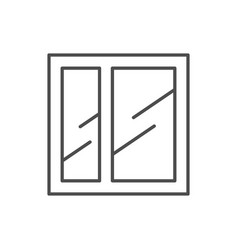 House Window Line Outline Icon