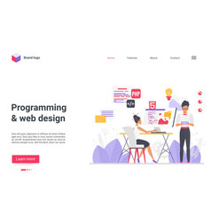 Programming Web Design Landing Page Programmer