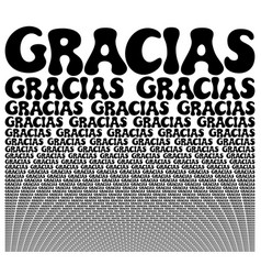 Thank You On Spanish Black And White Card