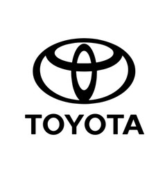 Toyota Brand Logo Car Symbol With Name Black