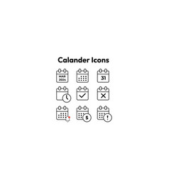 Calendar Icon Collection Icons