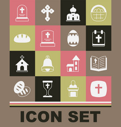 Set Christian Cross Holy Bible Book Calendar