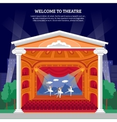 Theatre Performance Playbill Flat Colorful Print