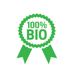 100 Bio Product Badge Ribbon