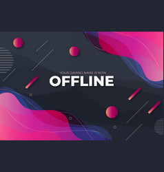 Colorful Twitch Design Banner Offline