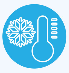 Icon Cold Related To Air Conditioning Symbol Blue