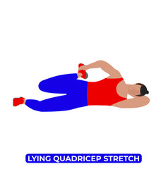 Man Doing Side Lying Quadricep Stretch