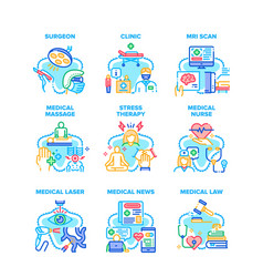 Medical Clinic Set Icons