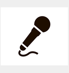 Stencil Microphone Icon Mic Clipart