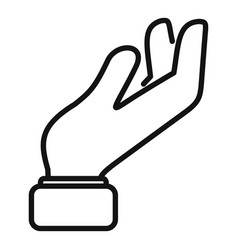 Up Sign Icon Outline Hold Finger