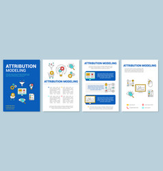 Attribution Modeling Brochure Template Layout