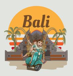 Bali Tourism Cartoon