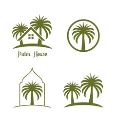 Dates Tree Palm Logo