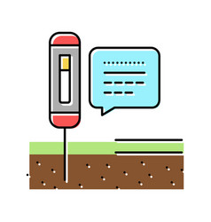 Device For Ph Soil Testing Color Icon