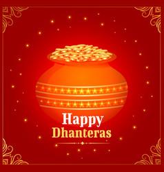 Indian Festival Happy Dhanteras Background