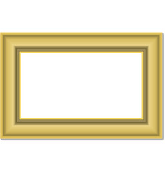 Old Gold Frame Against White Background Good