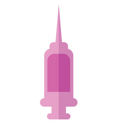 Science Syringe On A White Background