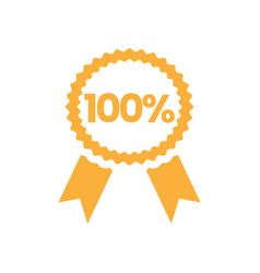 100 Percent Ribbon Badge