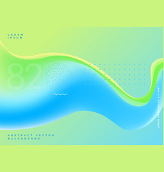 Bright Fluid Colors Modern Blue Green Background