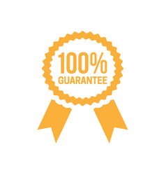 100 Guarantee Ribbon Badge Design