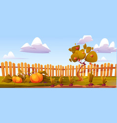 Cartoon Fruit And Vegetable Garden