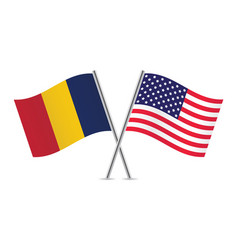 Chad And America Crossed Flags