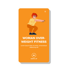 Flat Woman Overweight Fitness