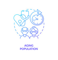 Increasing Proportion Of Older People Blue