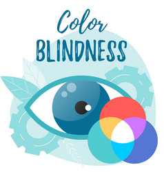 Color Blindness Flat Concept Daltonism